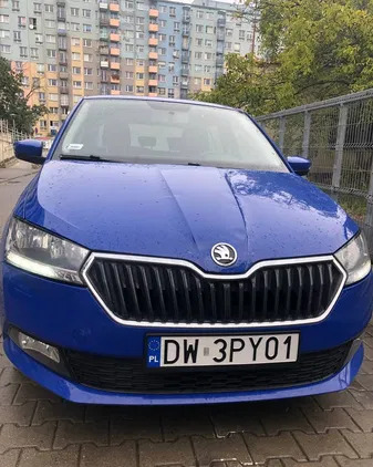 śląskie Skoda Fabia cena 29200 przebieg: 152000, rok produkcji 2019 z Wrocław